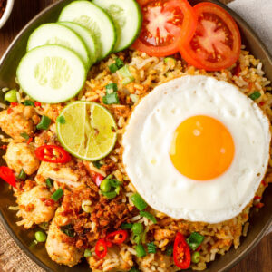 Egg Chicken Fried Rice